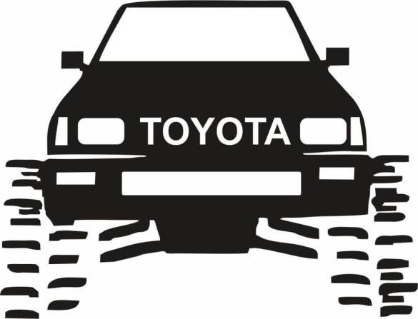 Sticker Master Toyota Jeep Sticker Etiket çıkartma oto motor - 0