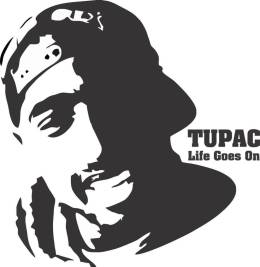 Sticker Master Tupac Sticker etiket çıkartma oto motor