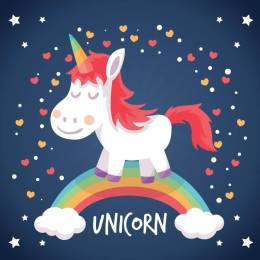 Sticker Master Unicorn Bebek Çocuk Genç Duvar Etiket Çıkartma