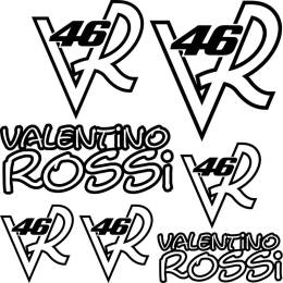 Sticker Master Valentino Rossi 46 Sponsor Set Etiket oto çıkartma