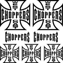 Sticker Master West Coast Choppers Sponsor Set 2 etiket çıkartma