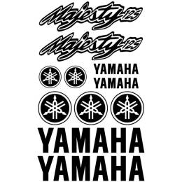 Sticker Master Yamaha Majesty 125 Set etiket çıkartma oto motor