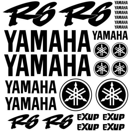 Sticker Master Yamaha R6 Set 2 etiket çıkartma oto motor araba - 0