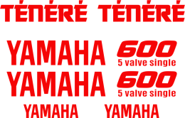 Sticker Master Yamaha Tenere 660 Etiket Set çıkartma oto motor