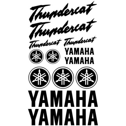 Sticker Master Yamaha Thundercat Etiket Set çıkartma oto motor - 0