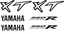 Sticker Master Yamaha Xt 660 Etiket Set çıkartma oto motor araba