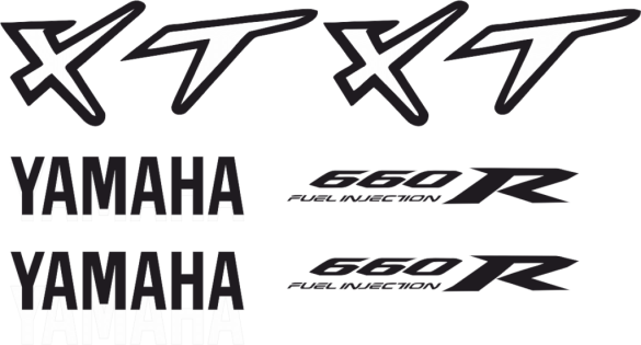 Sticker Master Yamaha Xt 660 Etiket Set çıkartma oto motor araba - 0