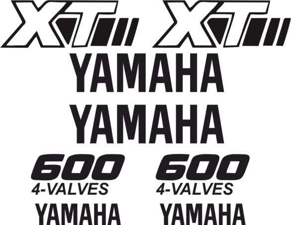 Sticker Master Yamaha Xt600 Etiket çıkartma oto motor araba - 0