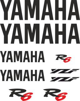 Sticker Master Yamaha Yzf R6 Etiket Set çıkartma oto motor araba