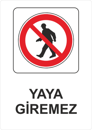 Sticker Master Yaya Giremez Uyarı Levhası Sticker etiket çıkartma - 0