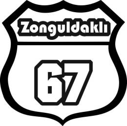 Sticker Master Zonguldaklı 67 Sticker Etiket Çıkartma Oto Motor Pc