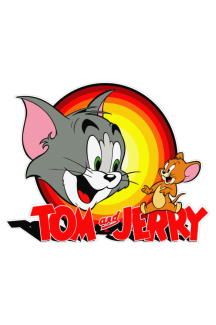 Tom ve Jerry Araba Sticker Motor Bisiklet Laptop Sticker Etiket Çıkartma